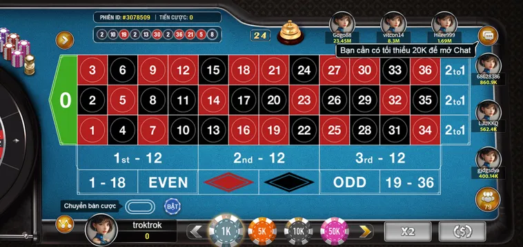 Game Nhanh Hầu Vương Roulette Tại VaoBet Chinh Phục Con Số Nhận Thưởng Lớn
