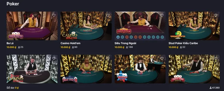 Trải Nghiệm Đỉnh Cao Poker Tại VaoBet Cho Mọi Cược Thủ Đẳng Cấp