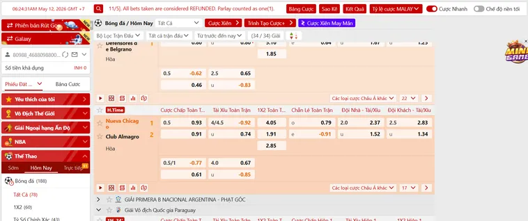 Thể Thao SABA Sports Tại VaoBet Trải Nghiệm Cá Cược Với Công Nghệ Hiện Đại