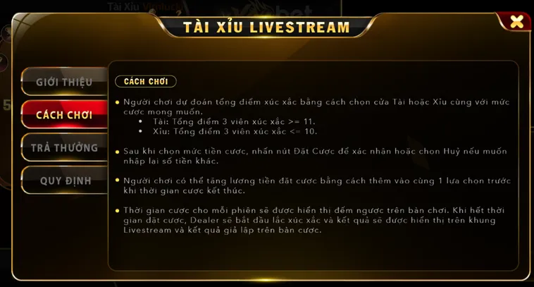 Tài Xỉu Live Tại VaoBet Trải Nghiệm Đỉnh Cao Với Tỷ Lệ Thưởng Cực Khủng
